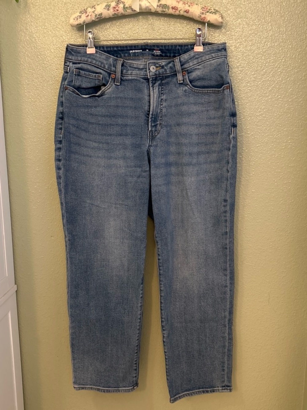 Old Navy Petite Curvy OG Loose High Rise Straight Leg Jeans